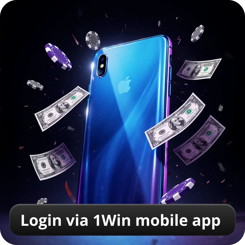 Login via 1Win mobile app